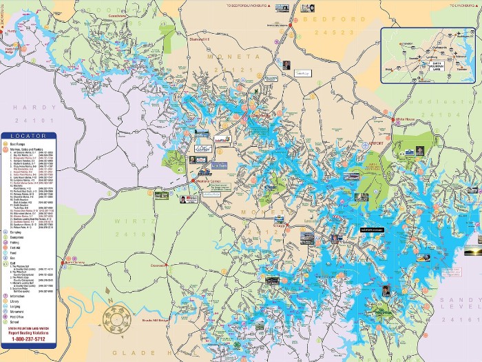Smith Mountain Lake Map